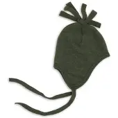 Engel - Baby Mütze Wollfleece - Mütze Gr 74/80 oliv