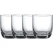 Villeroy & Boch Whiskyglas "Whiskygläser La Divina 360 ml 4er Set transparent", bunt (transparent), Glas, Trinkgefäße, Whiskyglas