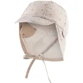 Sterntaler Schirmmütze mit Nackenschutz Anker in beige | Gr.: 51 cm