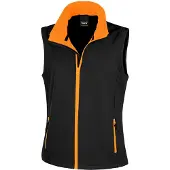 Result - Weste für Damen FK1245 (2XL) (Schwarz/Orange)