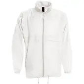 B&C Sirocco Leichte Herren Jacke FK104 (S) (Weiß)