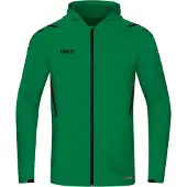 Jako Challenge Kapuzenjacke Damen - Sportgrün / Schwarz