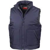 Result Damen Steppweste / Bodywarmer mit Fleecefutter FK583 (XL) (Marineblau)
