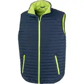 Result Genuine Recycled - Weste für Herren LT5836 (S) (Marineblau/Limone)
