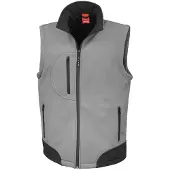 Result - Weste für Herren FK2525 (XXL) (Arbeitsschutz Grau/Schwarz)