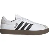 Adidas Sneaker SPORTSWEAR "VL COURT 3.0", Damen, Gr. 42,5, schwarz-weiß (cloud weiß, core schwarz, grau one), Leder, Synthetik, Schuhe Sneaker, inspiriert vom Design des samba, Topseller