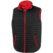 Result Genuine Recycled - Weste für Herren FK2692 (S) (Schwarz/Rot)