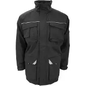 Result Herren Sabre Arbeitsmantel / Mantel FK990 (3XL) (Schwarz)