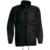 B&C Sirocco Leichte Herren Jacke FK104 (L) (Schwarz)