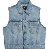 G-Star Shrunken Denim Weste - Hellblau - Damen - M