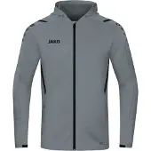 Jako Challenge Kapuzenjacke Herren - Steingrau / Schwarz