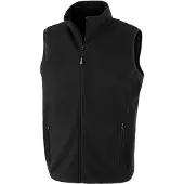 Result Genuine Recycled - Weste Fleece für Herren FK2864 (XXL) (Schwarz)