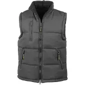 Result Herren Bodywarmer / Steppweste, wasserabweisend, winddicht FK587 (L) (Schwarz)