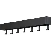 Spinder Garderobenhalter DESIGN "Dax Play", schwarz, B:72cm H:12cm T:7,5cm, Metall, Garderobenhalter, Garderobenhalter, Metall, Breite 72 cm