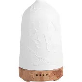 Clayre & Eef Aromadiffusor Ø 9x17 cm Weiß Porzellan Schmetterlinge