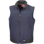 Result Herren Softshell-Weste, wasserabweisend, atmungsaktiv FK572 (2XL) (Marineblau/Schwarz)