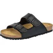 Lico BIOLINE MAN SOFT Herren Pantoletten, Schwarz/ Braun, 44 EU
