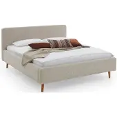 Meise.möbel Polsterbett mit Bettkasten Mattis , beige , Maße (cm): B: 181 H: 105