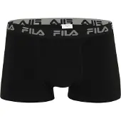FILA Boxershorts "MAN BOXER SHORTS", Herren, Gr. L, schwarz, Obermaterial: 95% Baumwolle, 5% Elasthan, unifarben, körpernah, Unterhosen Boxershorts, mit ergonomischem Schnitt