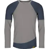 Grüezi Bag - Woodwool Longsleeve Mr. Picard - Merinoshirt Gr L grau