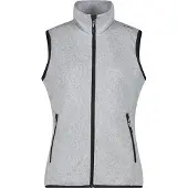 CMP - Women's Vest Jacquard Knitted - Fleeceweste Gr 44 grau