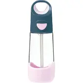 B.Box Flasche mit Strohhalm Flasche mit Strohhalm Indigo Rose 450 ml