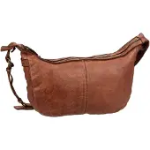 Harold's Leder Schultertasche Submarine Pouch Twin Cognac braun