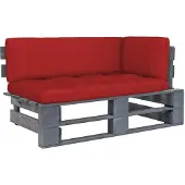 vidaXL Outdoor-Ecksofa Paletten Kiefernholz Imprägniert Grau