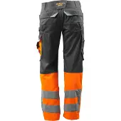 Mascot Leeds Hose mit Knietaschen SAFE SUPREME Dunkelanthrazit / Hi-vis Orange 56 - 15679-860-1814-82C56 - Dunkelanthrazit / Hi-vis Orange