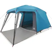 vidaXL Campingzelt mit Vorzelt 5 Personen Blau Wasserdicht