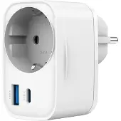24hShop TA-ACPDQC20-01-W, Drinnen, AC, 230 V, Weiß