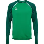 Hummel Herren Langarm Top LEAD 2.0 CREW SWEAT 223748-6327 XXXL - Jelly Bean/Evergreen - XXXL