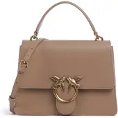 Pinko Handtasche Umhängetasche Love One Top Handle Classic Light Ginger Biscuit - Antique Gold taupe