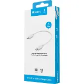 Sandberg USB-C Charge Cable 0.2m, 0 m, USB C, USB C, Weiß