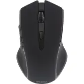 Deltaco MS-763, Beidhändig, Optisch, RF Wireless, 1600 DPI, Schwarz
