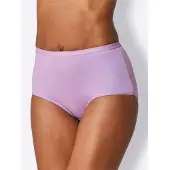 Witt Slip "Taillenslip Taillenslip mit Softgummi-Bund 3 Stück", Damen, Gr. 36/38, 3 Stk., lila (2x orchidee, bedruckt, 1x orchidee), Unterhosen Slip