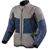 REV'IT! Revit Sand 5 H2O wasserdichte Motorrad Textiljacke, hellgrau/dunkelgrau, L