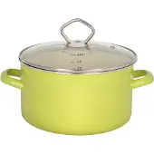Kruger Fleischtopf KRÜGER "Juist", grün (pastell, grün), B:24cm H:13cm L:33cm Ø:24cm, Töpfe, Fleischtopf, Induktionsgeeignet