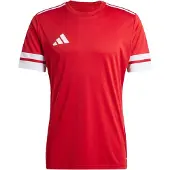 Adidas Fußballtrikot PERFORMANCE "SQUADRA 25 TRIKOT", Herren, Gr. 3XL, rot (team power rot 2, weiß), Obermaterial: 100% Polyester, Rundhals, Trikots Fußballtrikot