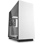 Sharkoon Pure Steel, Midi Tower, PC, Schwarz, Weiß, ATX, EATX, micro ATX, Mini-ITX, SSI CEB, SSI EEB, Stahl, Gehärtetes Glas, 16 cm