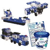 Clics Toys Clics will 8-in-1-Polizeifahrzeuge bauen