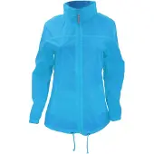B&C Sirocco Damen Jacke, Leicht FK106 (XS) (Helltürkis)