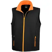 Result - "Printable" Weste für Herren FK1247 (XL) (Schwarz/Orange)