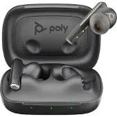 HP Poly Poly Poly Voyager Free 60 UC Carbon Black Earbuds +BT700 USB-A Adapter +Basic-Ladeetui, Kabellos, Anrufe/Musik, Kopfhörer, Schwarz