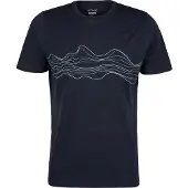 Stoic - Merino155 LaholmSt. Print T-Shirt Lines - Merinoshirt Gr 4XL blau