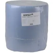 SemyTop Industriepapierrolle, blau, 3-lagig ST-88074 , 1 Packung = 1 Rolle à 1000 Blatt