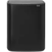 Brabantia Bo Touch Bin, 60 l, Rechteckig, Kunststoff, Schwarz, Kunststoff, Sensor
