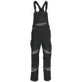 Kübler Activiq Cotton+ Latzhose Schwarz/Anthrazit 52