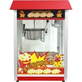 Hendi Popcorn Maschine, Popcorn-Maschine aus pulverbeschichtetem Stahl mit Flügeltür, Maße: (B x T x H) 420 x 560 x 770 mm