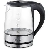 Feel-Maestro Feel MR062, 1,2 l, 1630 W, Schwarz, Transparent, Glas, Regelbare Temperatur, Wasserstandsanzeige